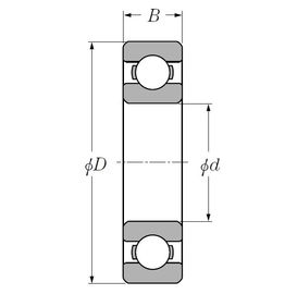 NTN 6004 20X42X12 Deep Groove Ball Bearing High Precision With Single / Double Row